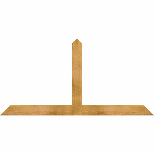 Ekena Millwork Portland Rough Sawn Timber Gable Bracket, Western Red Cedar, 60"W x 30"H x 2"D x 4"F, 12/12 Pitch GBW060X30X0204POR00RWR - main